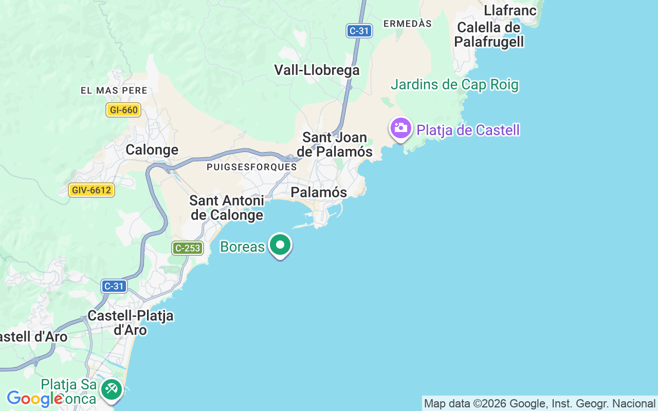 Plats för RIB-båt: Palamós, Spanien