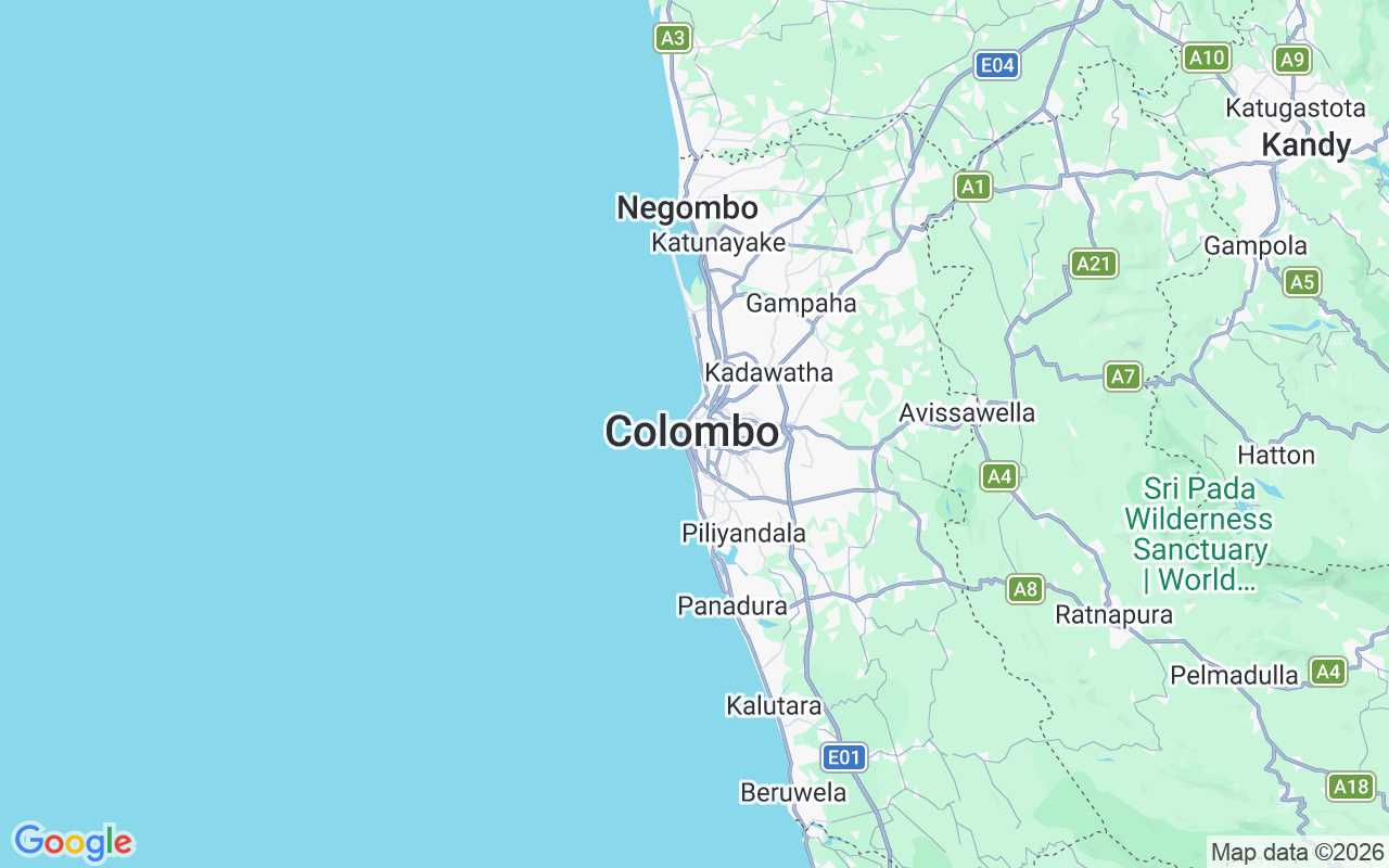 Emplacement du Voilier: Port City, Colombo