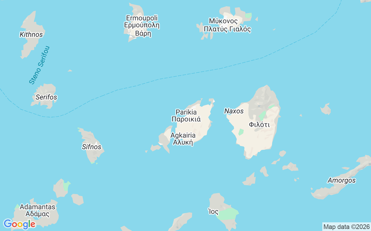 De locatie van RIB: Dock Of Aliki, Parikia 844 00