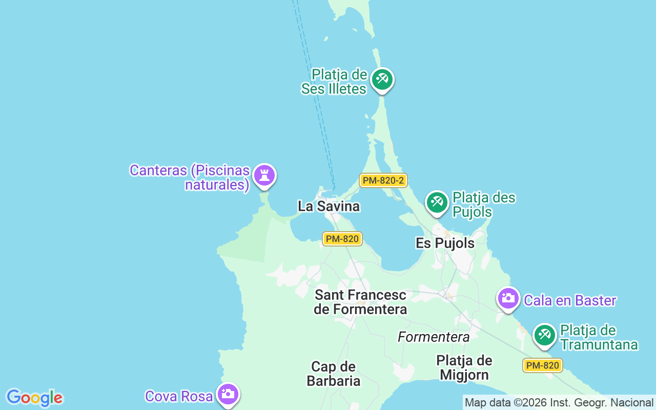 Plats för Segelbåt: Formentera, Spanien