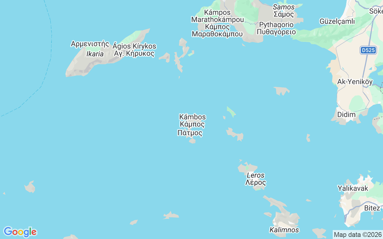 Plats för RIB-båt: Σκάλα, Patmos Municipality