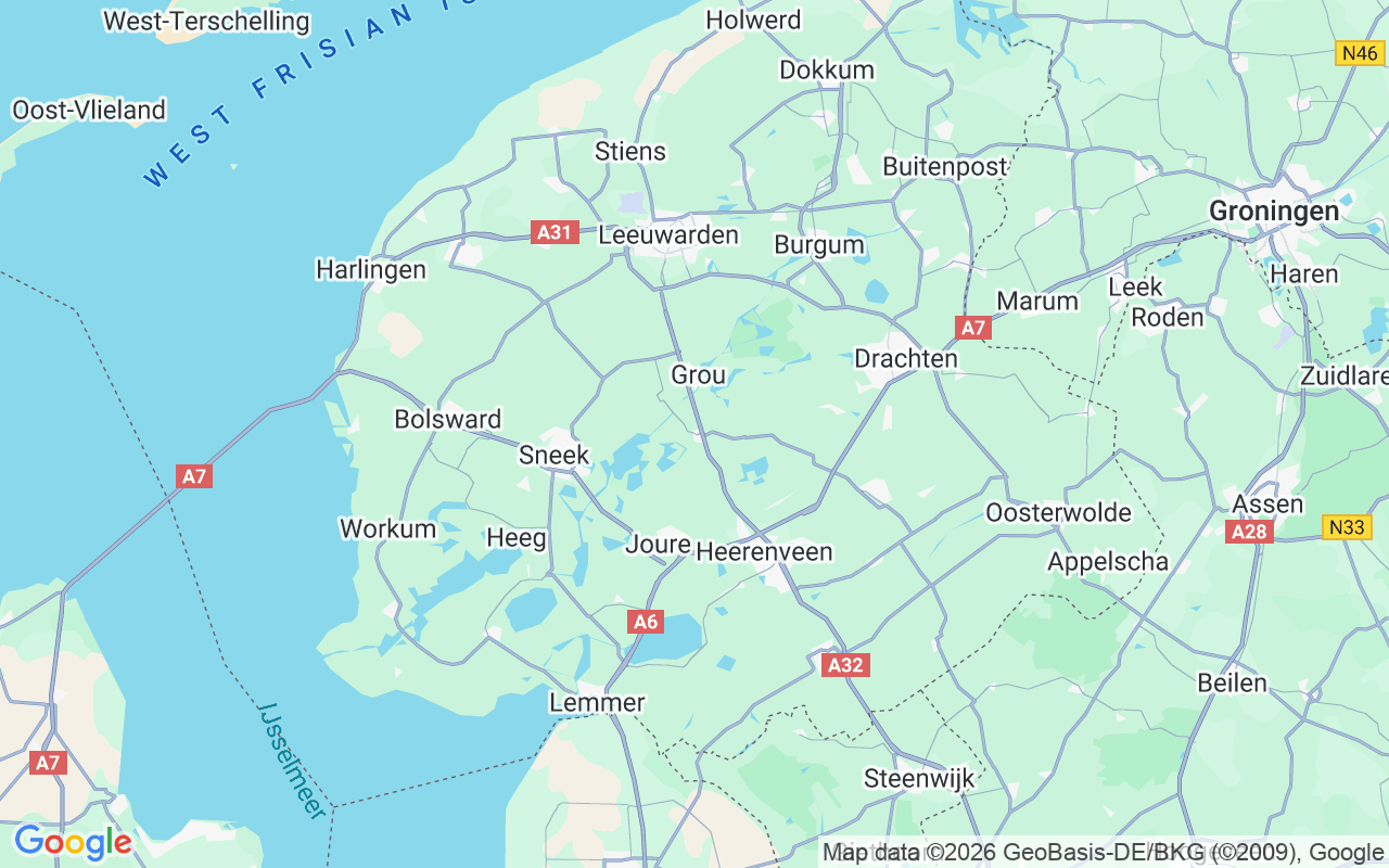 De locatie van Motorboot: Afslag Tusken De Marren, Akkrum