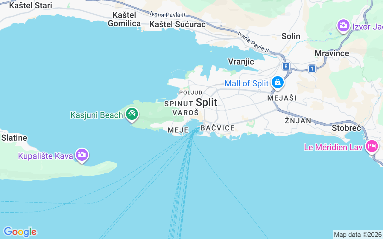Localização do(a) Lancha: Matejuška, Split