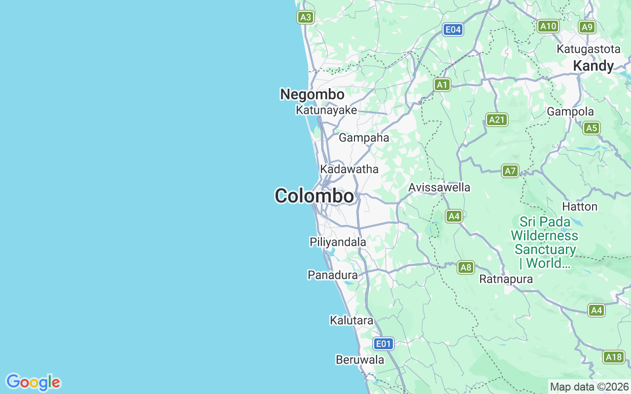 Plats för Segelbåt: Port City, Colombo