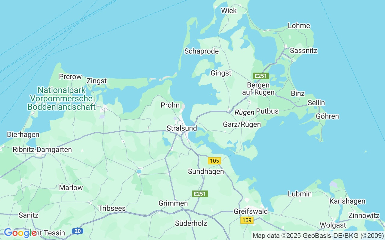 De locatie van Zeilboot: 18573 Altefähr, Duitsland