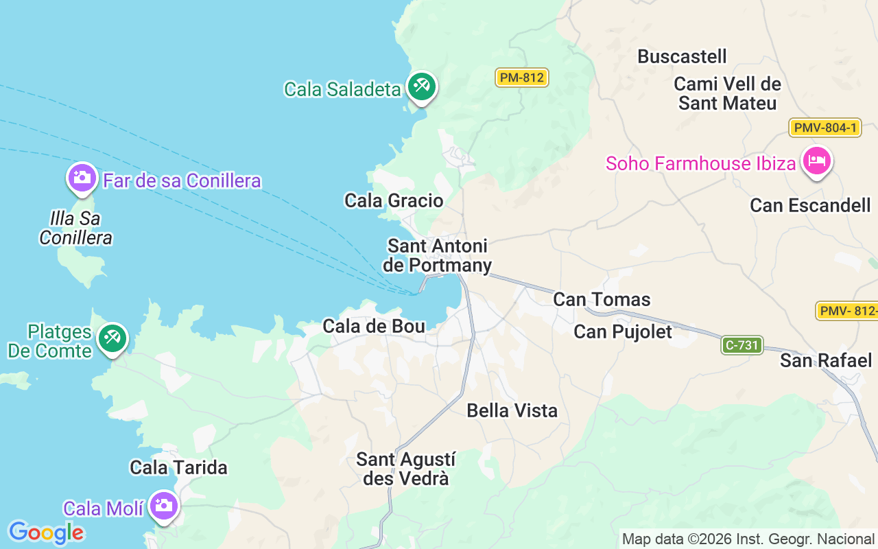 De locatie van Zeilboot: Puerto De Sant Antoni, Ibiza-Stad