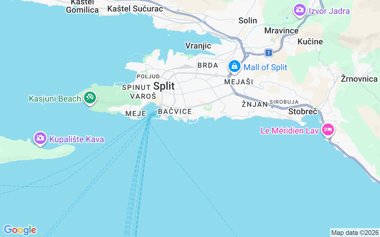 Localização do(a) Catamarã: Split, Croácia