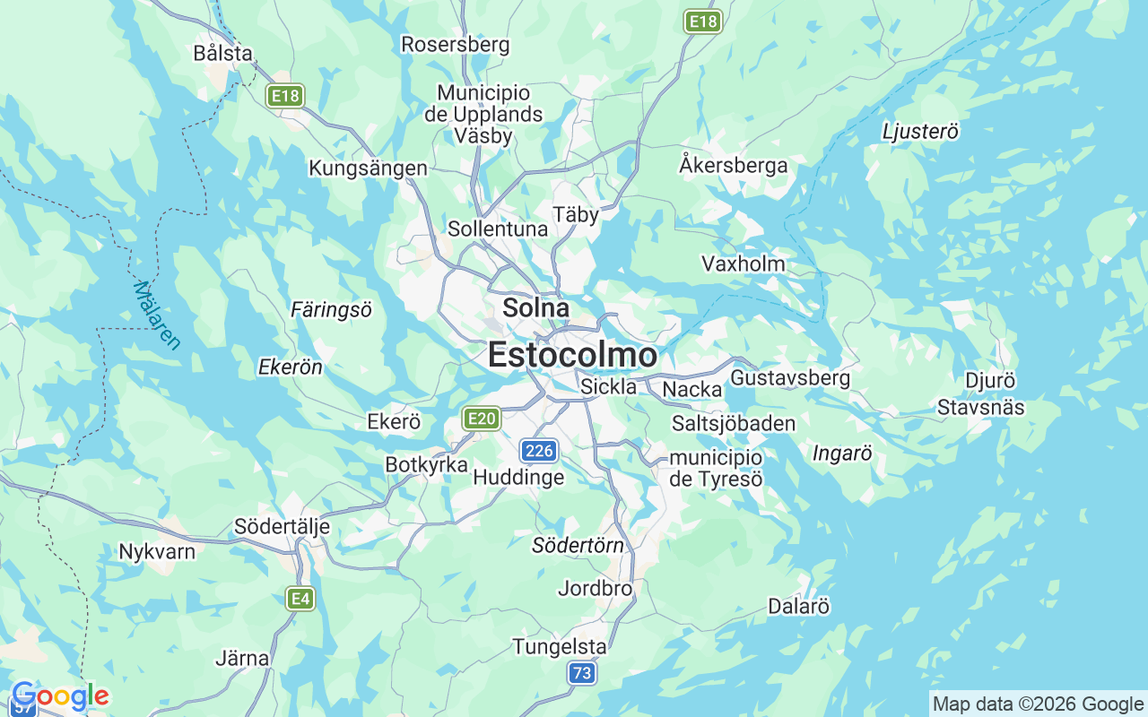 Ubicación Velero: Långholmen, Estocolmo