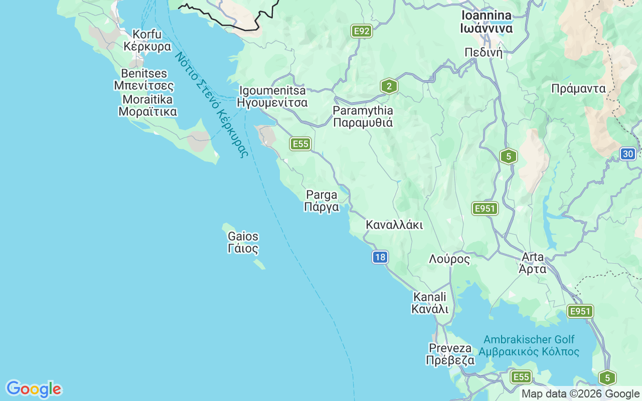 Liegeplatz RIB: Παργα, Parga
