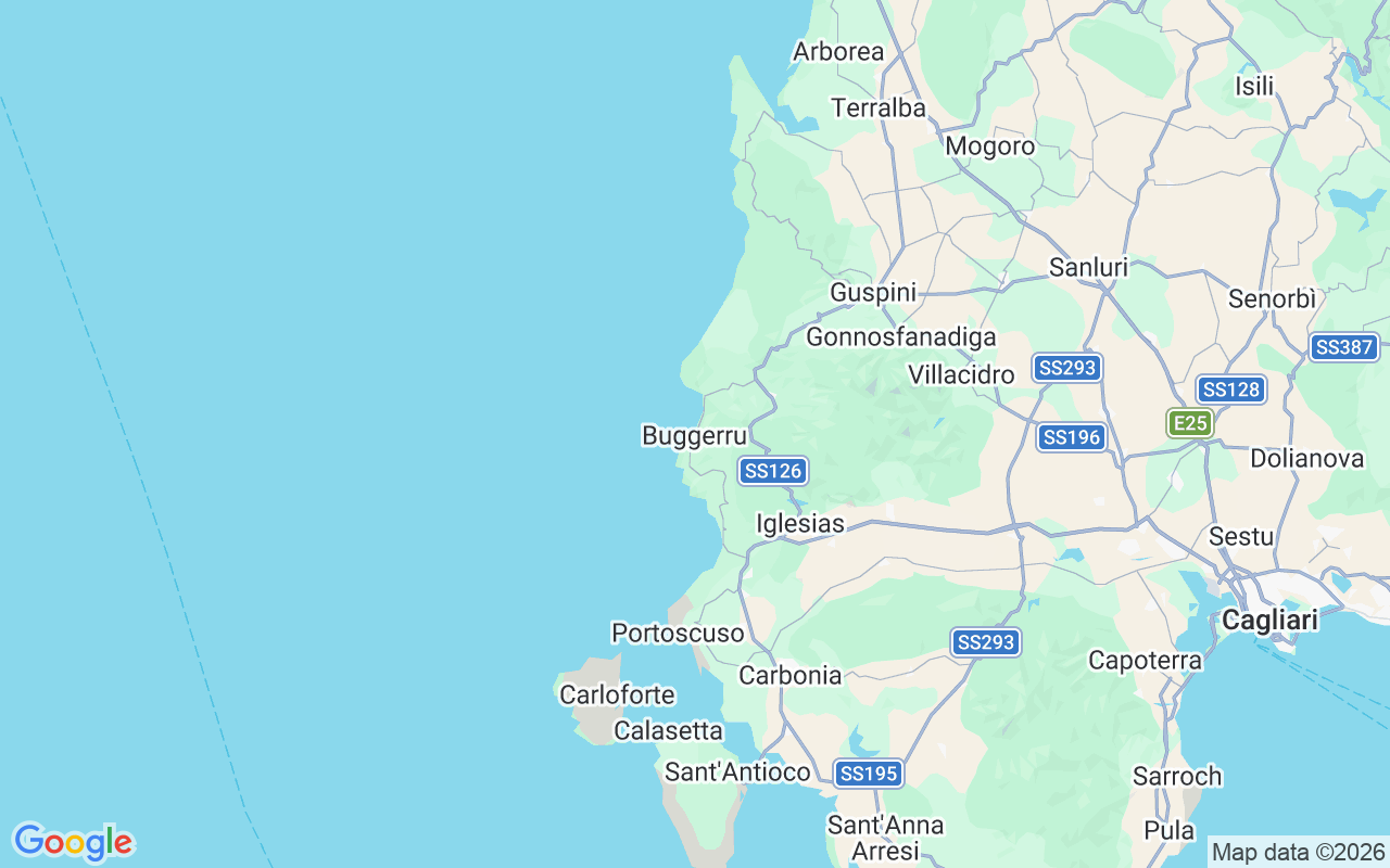 Localização do(a) Lancha: Buggerru, Buggerru
