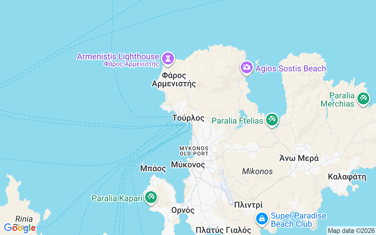 De locatie van RIB: Tourlos Mykonos, Mikonos