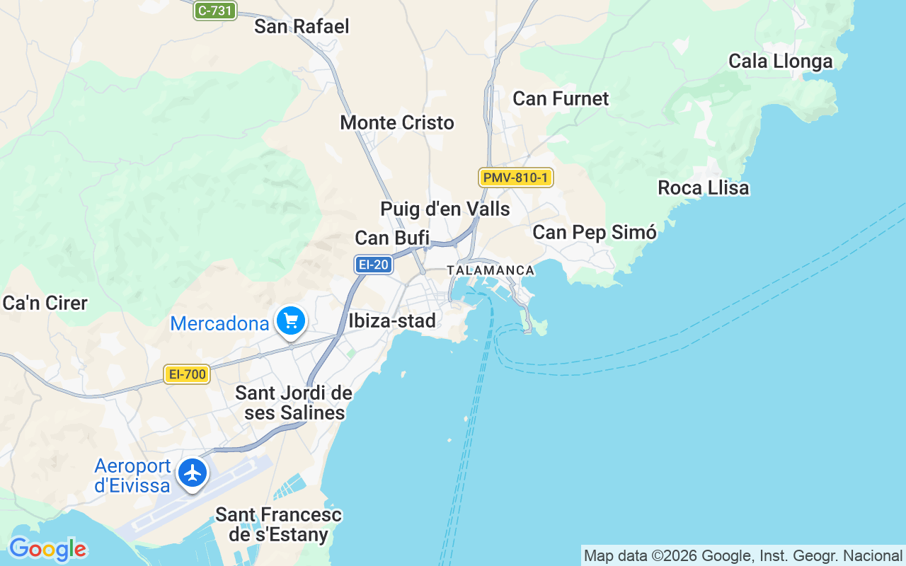 De locatie van Motorboot: Club Náutico Ibiza, Ibiza-Stad
