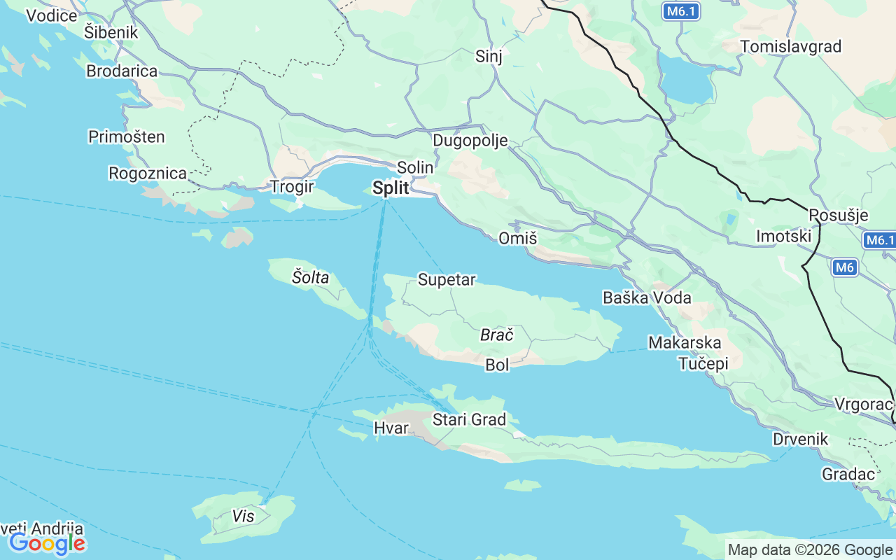 Ubicación Goleta: Aci Marina Split, Supetar