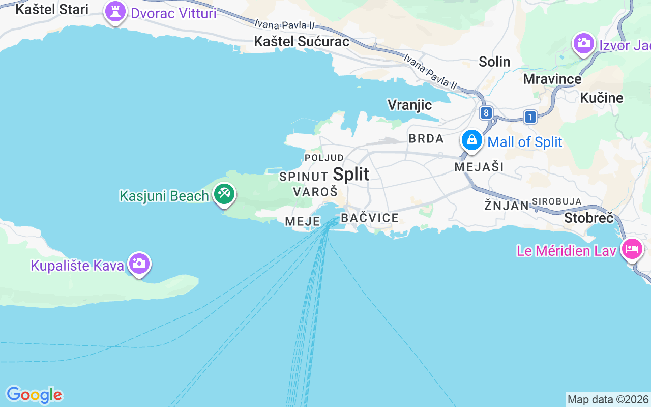 Plats för RIB-båt: Matejuška, Split