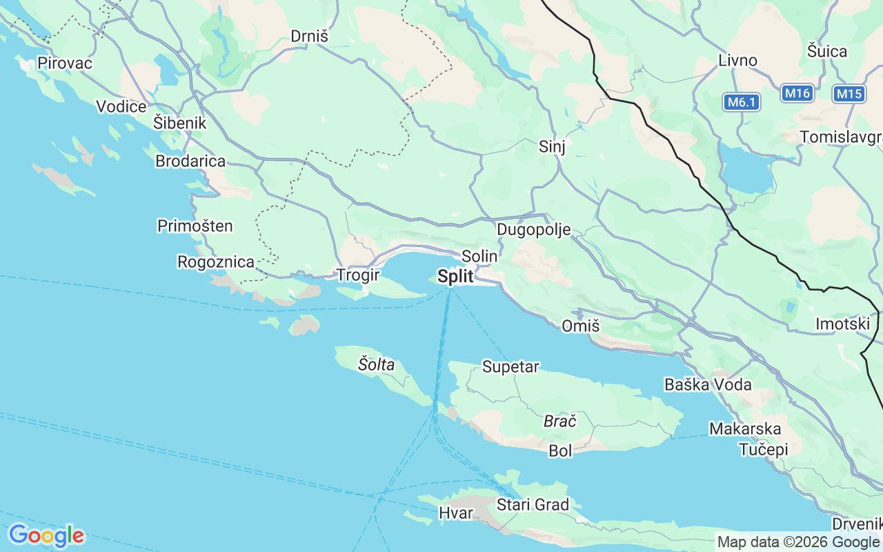 Emplacement du Semi-rigide: Marina Spinut, Split
