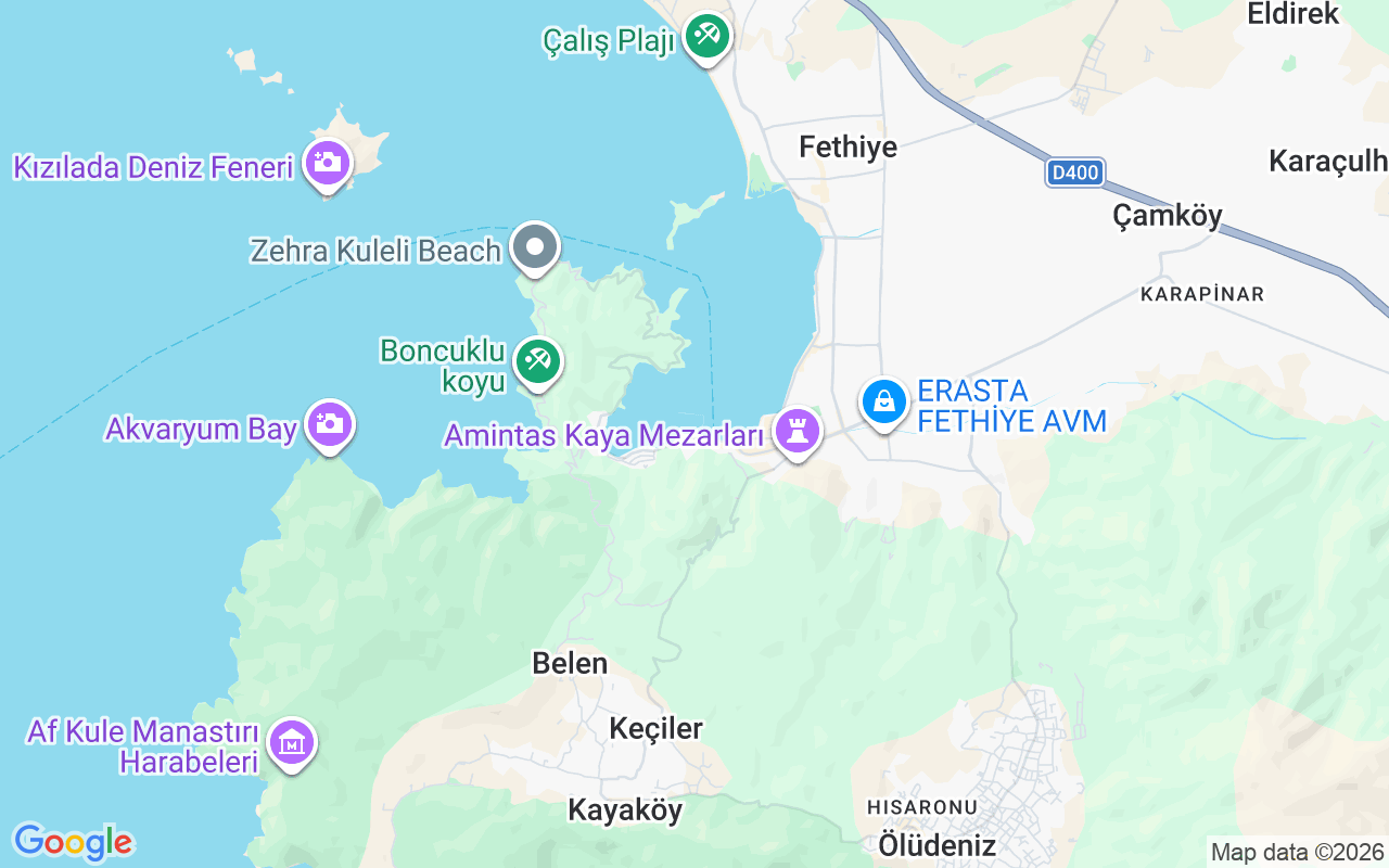 Plats för Guletbåt: Fethiye, Fethiye