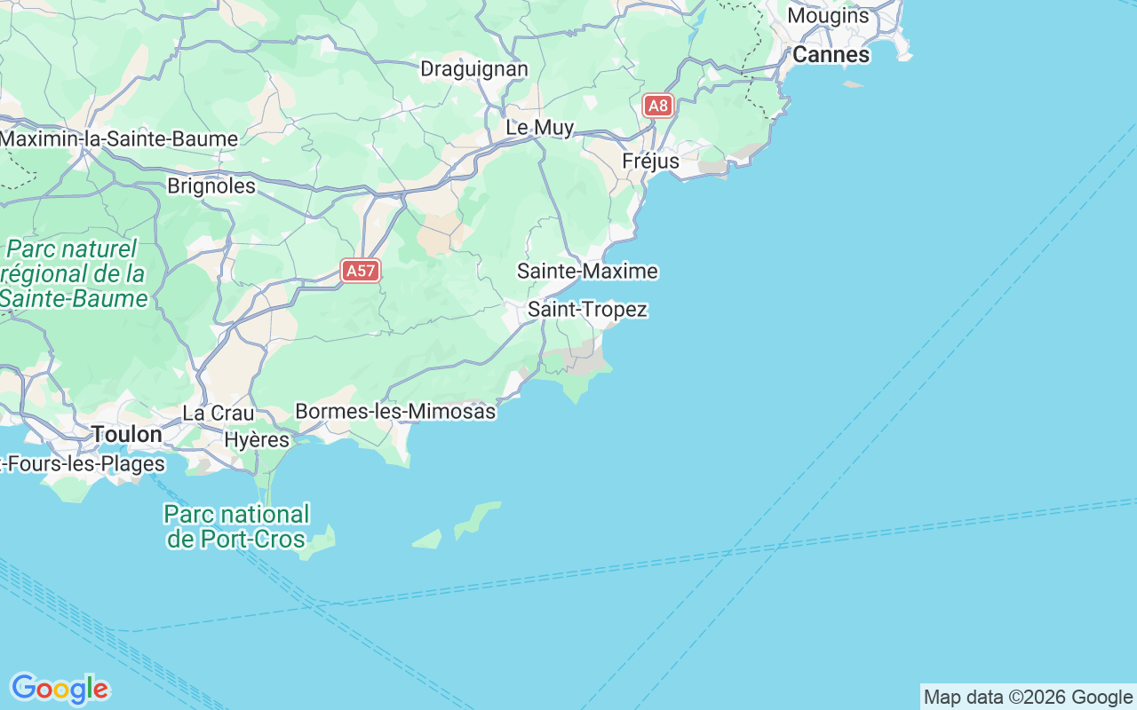 De locatie van RIB: L'escalet, 83350 Ramatuelle