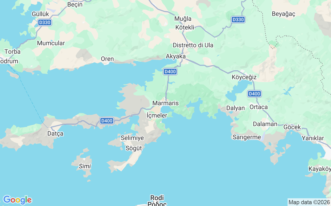 Luogo Barca a motore: Adakoy Marina, Marmaris