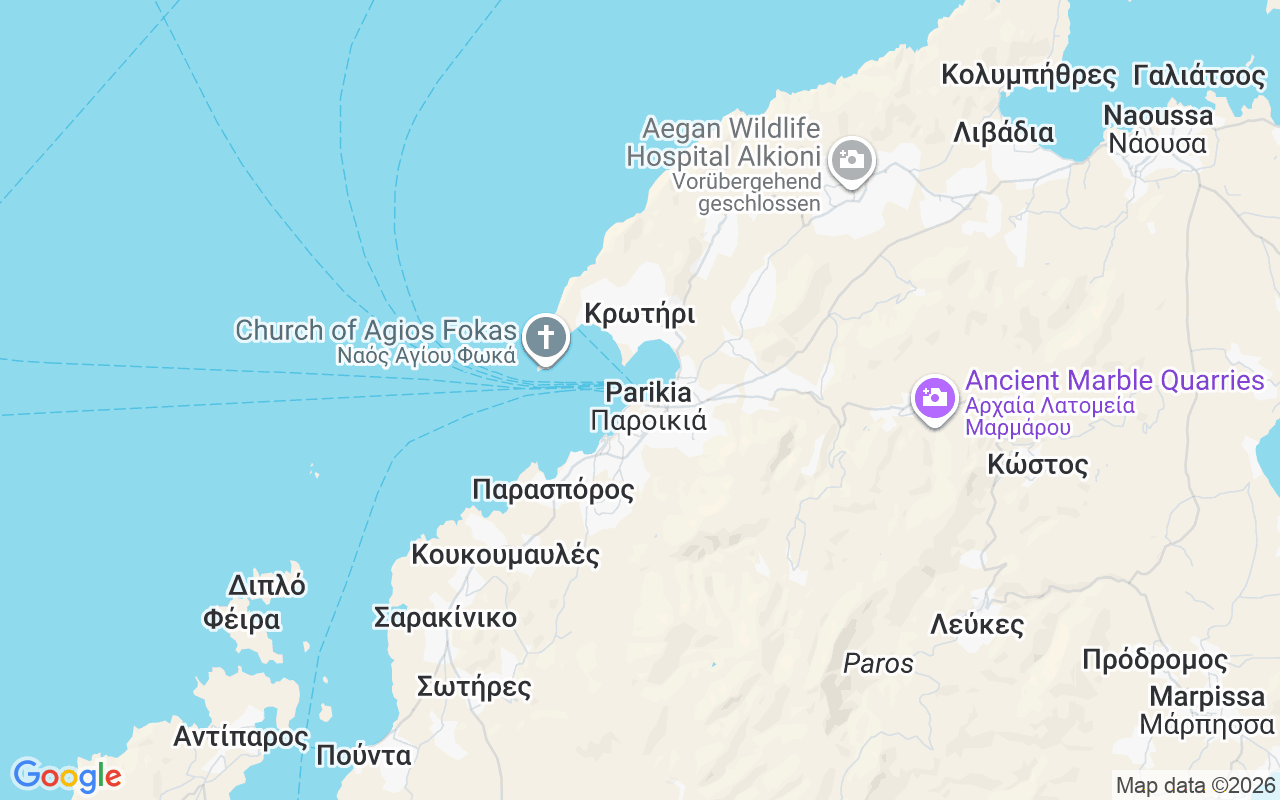 Liegeplatz Gulet: Port Paroikia, Parikia 844 00