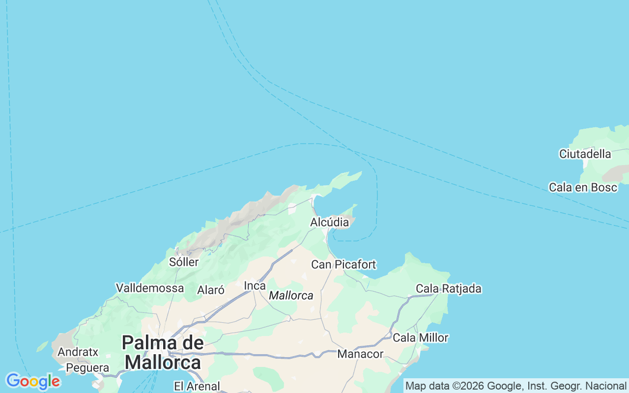 De locatie van RIB: Puerto De Pollensa, Port De Pollença