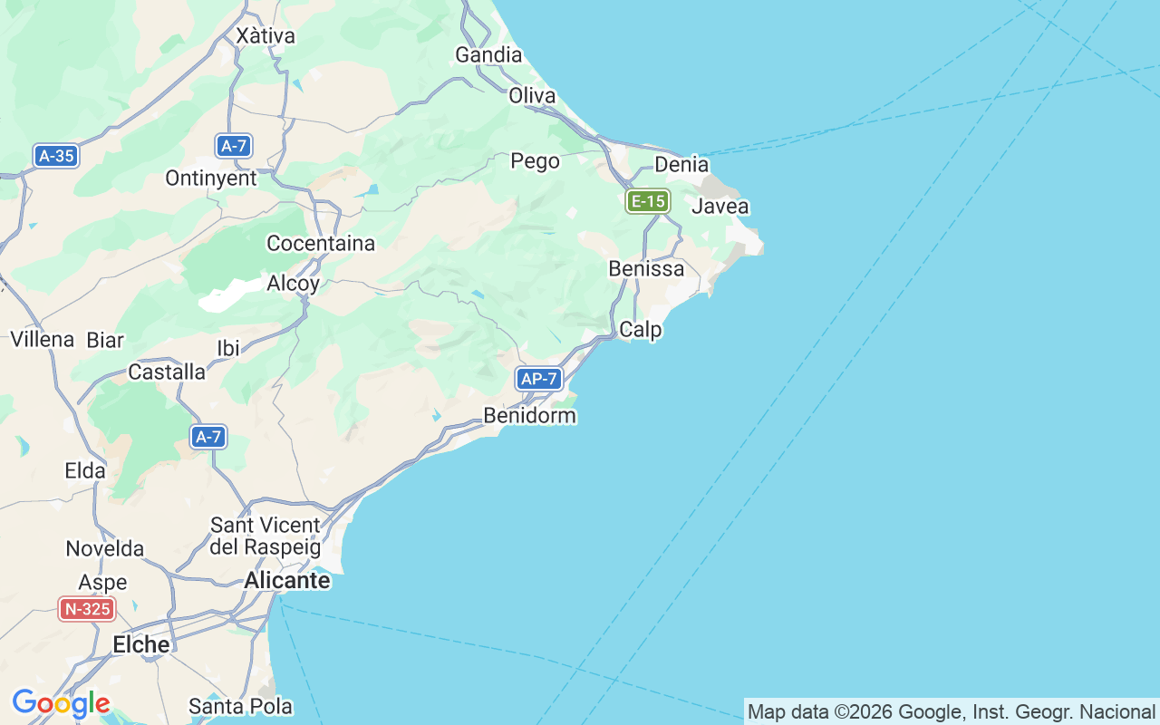 Plats för Segelbåt: C.n Altea, Altea