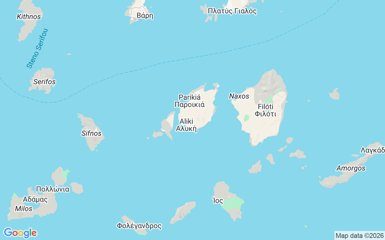 Emplacement du Semi-rigide: Paroikia, Paros