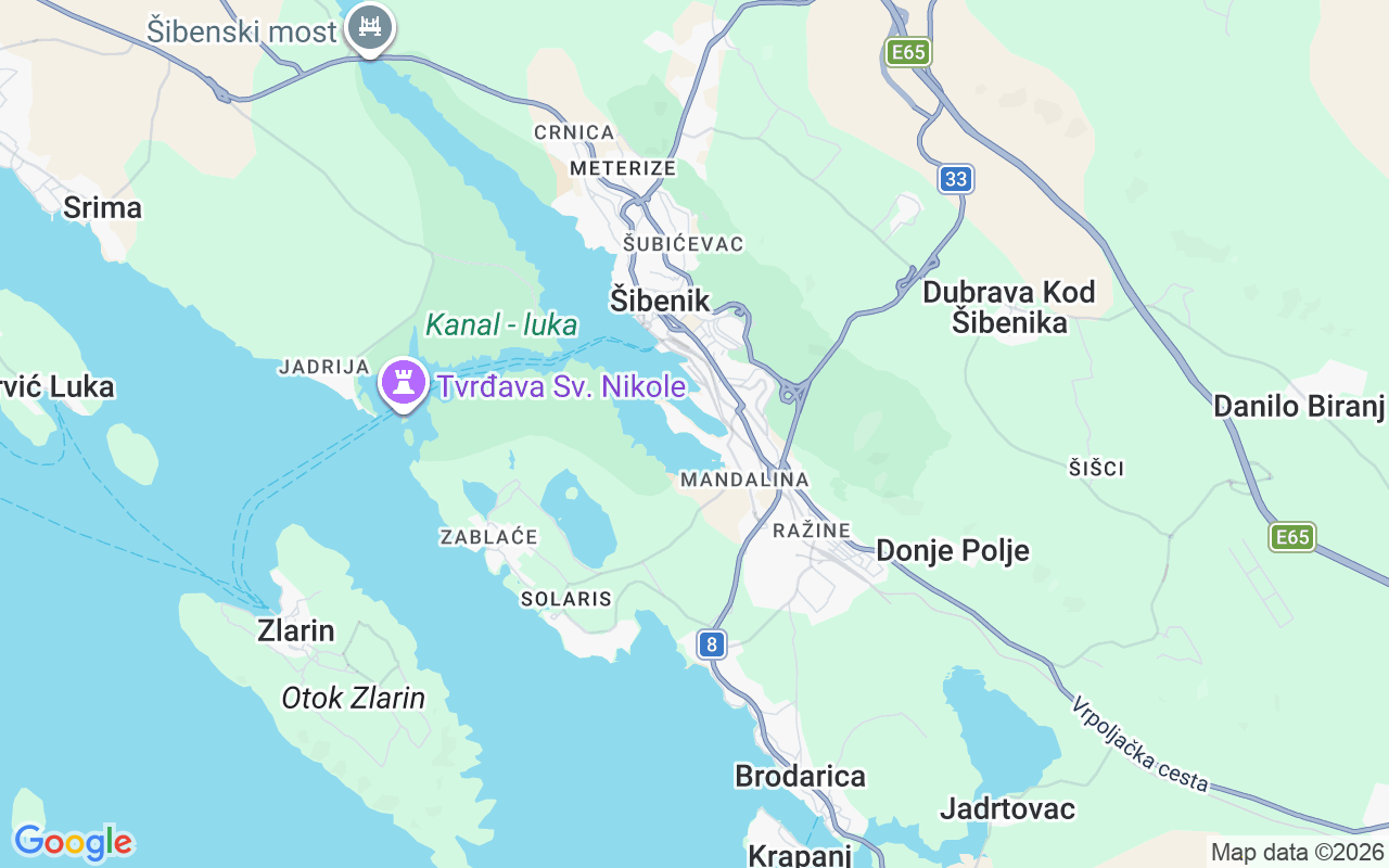 Liegeplatz RIB: Marina Mandalina, Grad Šibenik