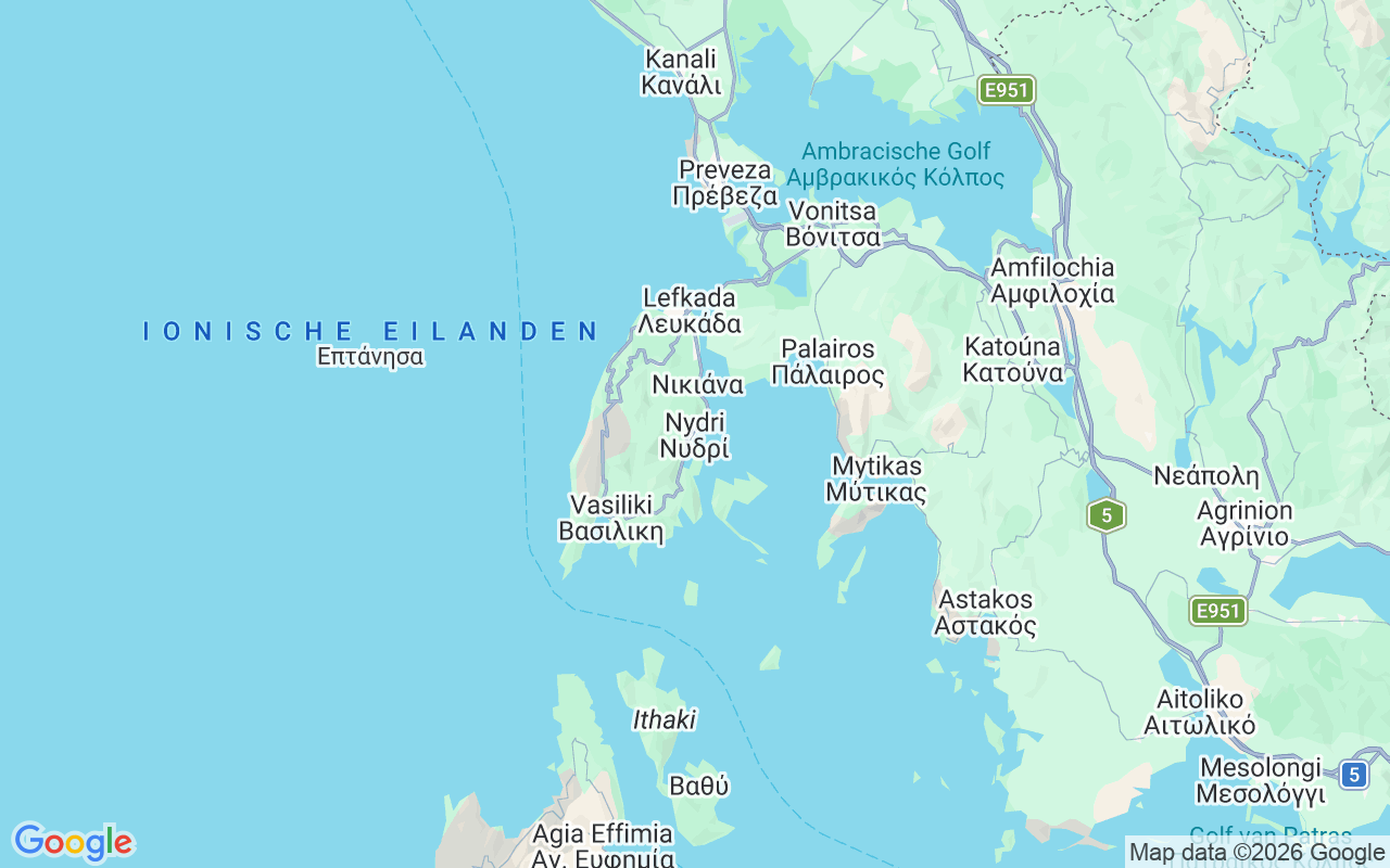 De locatie van Catamaran: Nydri, Griekenland