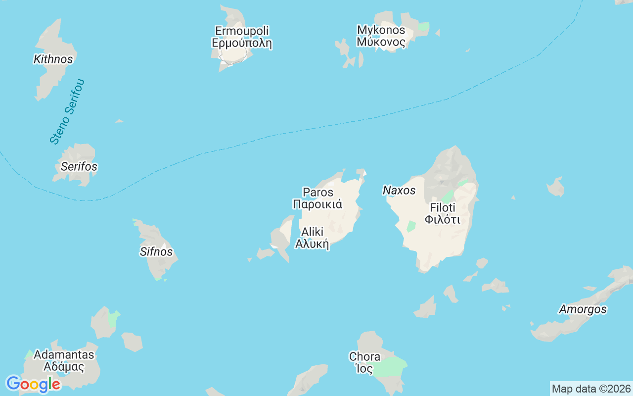 Location of the RIB: Dock Of Aliki, Paros 844 00