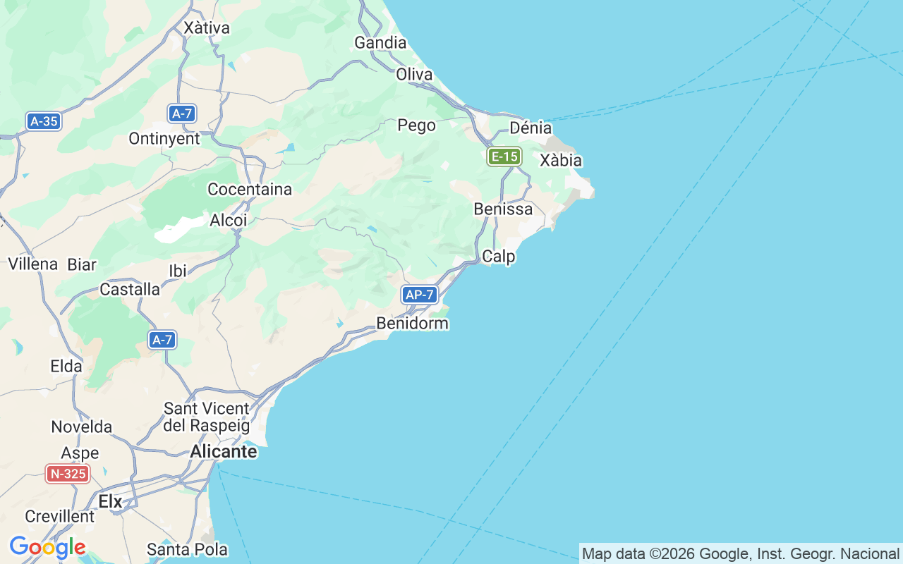 Location of the Sailboat: C.n Altea, Altea