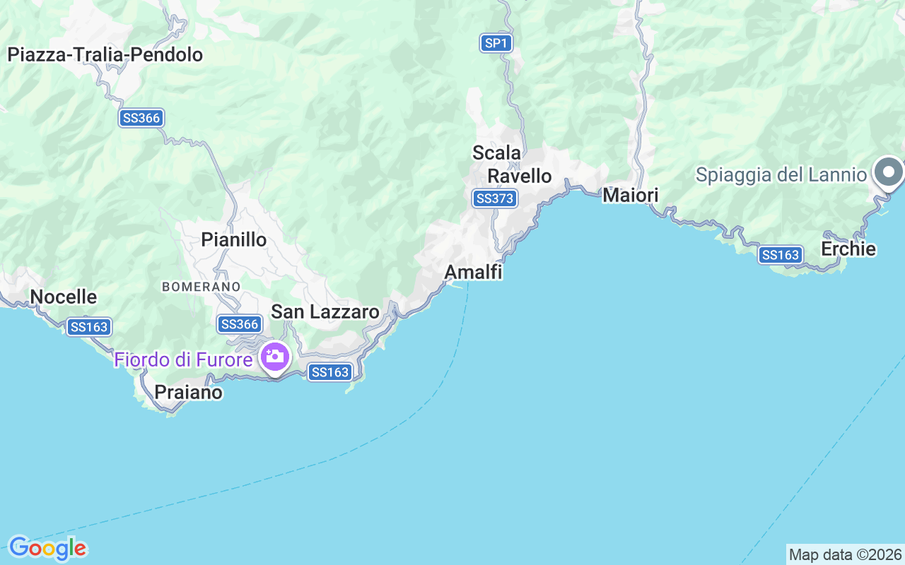 Localização do(a) Iate a motor: Amalfi, Itália