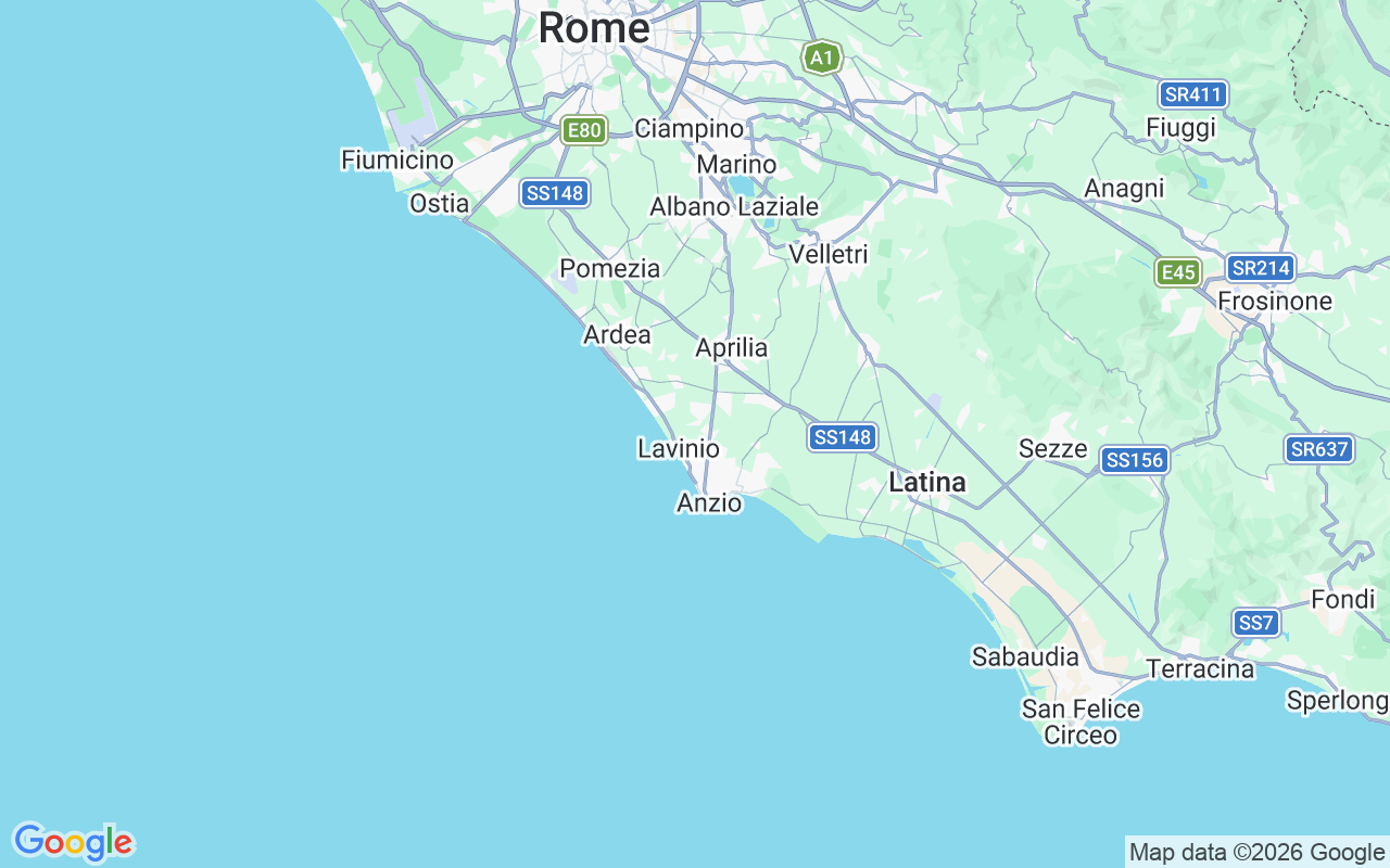 De locatie van RIB: Anzio, 00042 Anzio