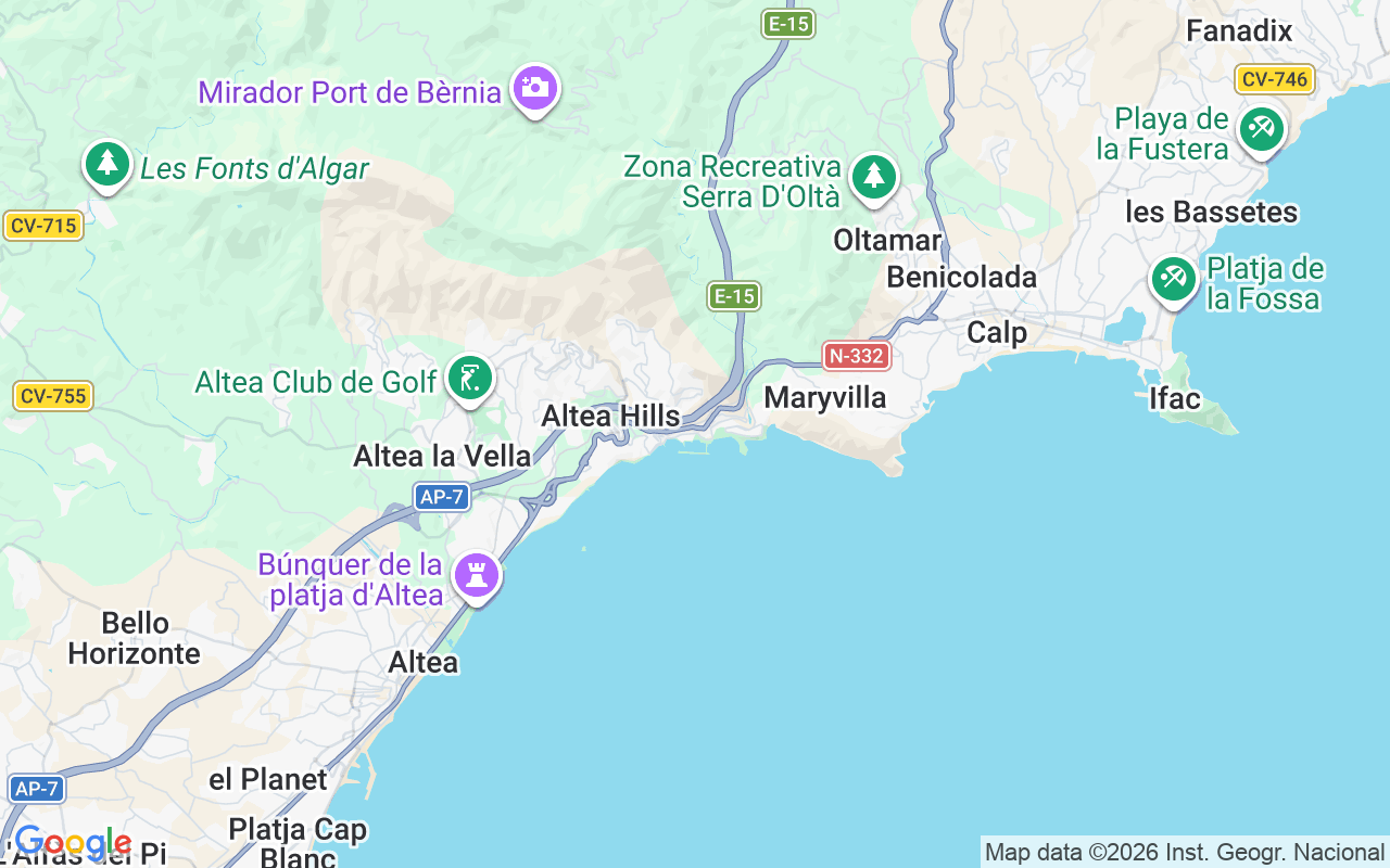De locatie van RIB: Marina Greenwich - Campomanes, Altea