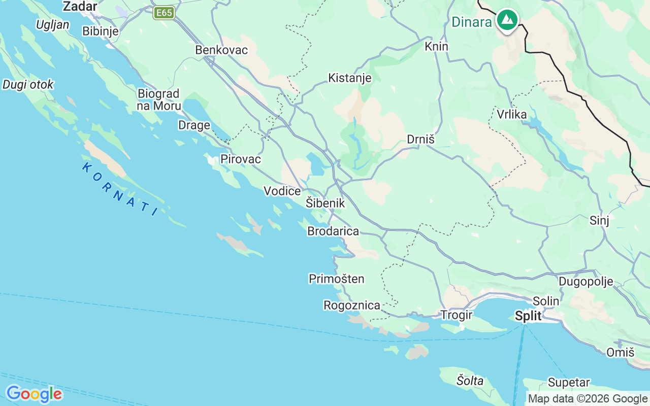 De locatie van Motorboot: Šibenik, Kroatië