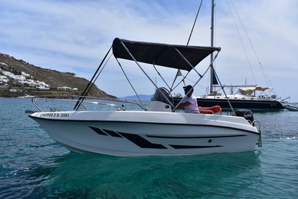 Rental Boat without license  L.A WHITE 450 Ornos