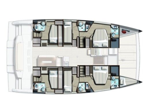 Catamaran Bali - Catana 4.8 boat plan