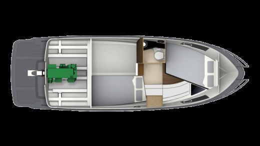 Motorboat Finnmaster Boats OY Grandezza 28 oc Boat layout