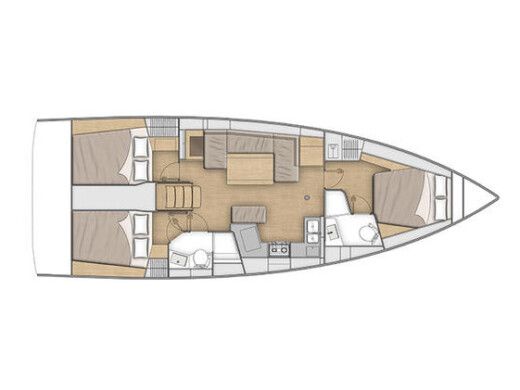 Sailboat Beneteau Oceanis 40.1 Boat design plan