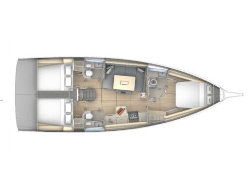 Sailboat  Dufour 41 Boat design plan