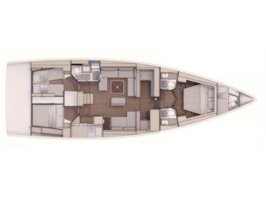 Sailboat Dufour Dufour 530 Exclusive owner's version boat plan
