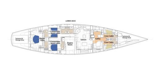 Sail Yacht Alloy Yachts Custom Boat layout