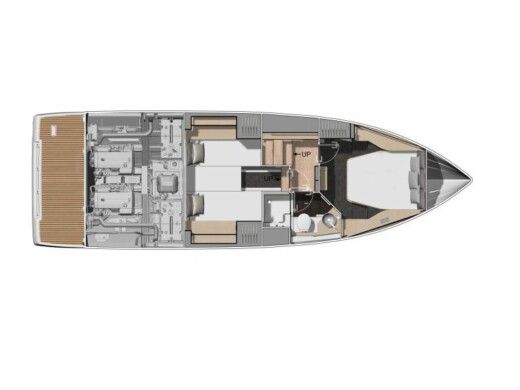 Motorboat Jeanneau DB 37 Planimetria della barca