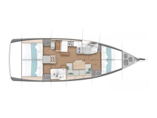 Sailboat  Sun Odyssey 440 boat plan