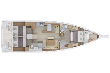 Hire Sailboat  Oceanis 52 (owner version) Split