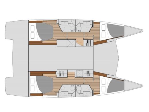 Catamaran FOUNTAINE PAJOT LUCIA 40 Boat design plan