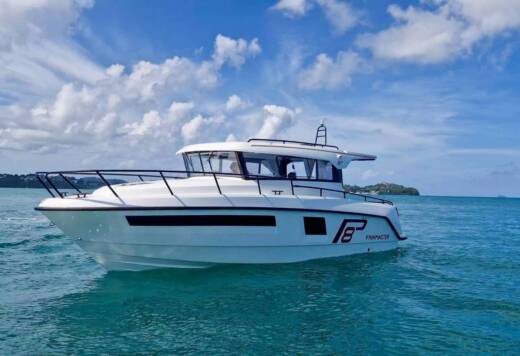 Motorboat Finnmaster Pilot 8 Plattegrond van de boot