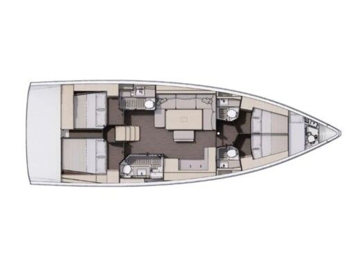 Sailboat  Dufour 470 (4 cab.) Boot Grundriss