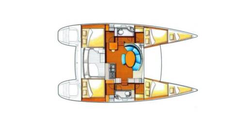 Catamaran Lagoon Lagoon 380 S2 Boat design plan