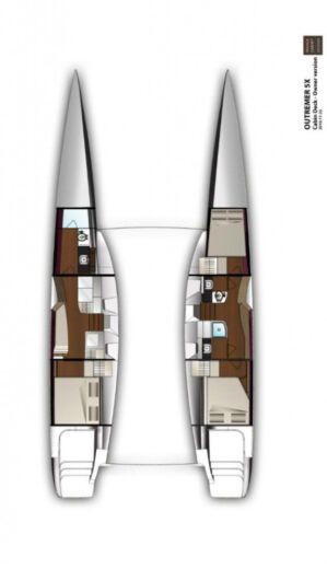 Catamaran Outremer Outremer 5X Plan du bateau