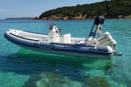 Alquiler Neumática Lomac 600 IN Evinrude 115 cv Porto Vecchio